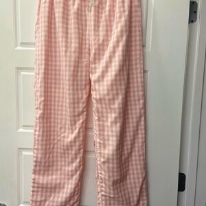 Brand New Pink Gingham Pajama Pants